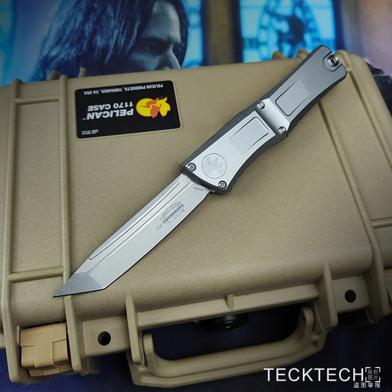 TECKTECH TANTO Blade GEN 3 COMBAT TROODON 3 Knife MICRO TECK TECH M390 CNC Aluminum EDC Self Defense Tactical Pocket Knife