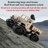 RC four-wheel drive 720P camera Wifi Fpv off-road All Alloy Chassis Military truck W/ Led lights VS WPL WLtoys out-of-town toys