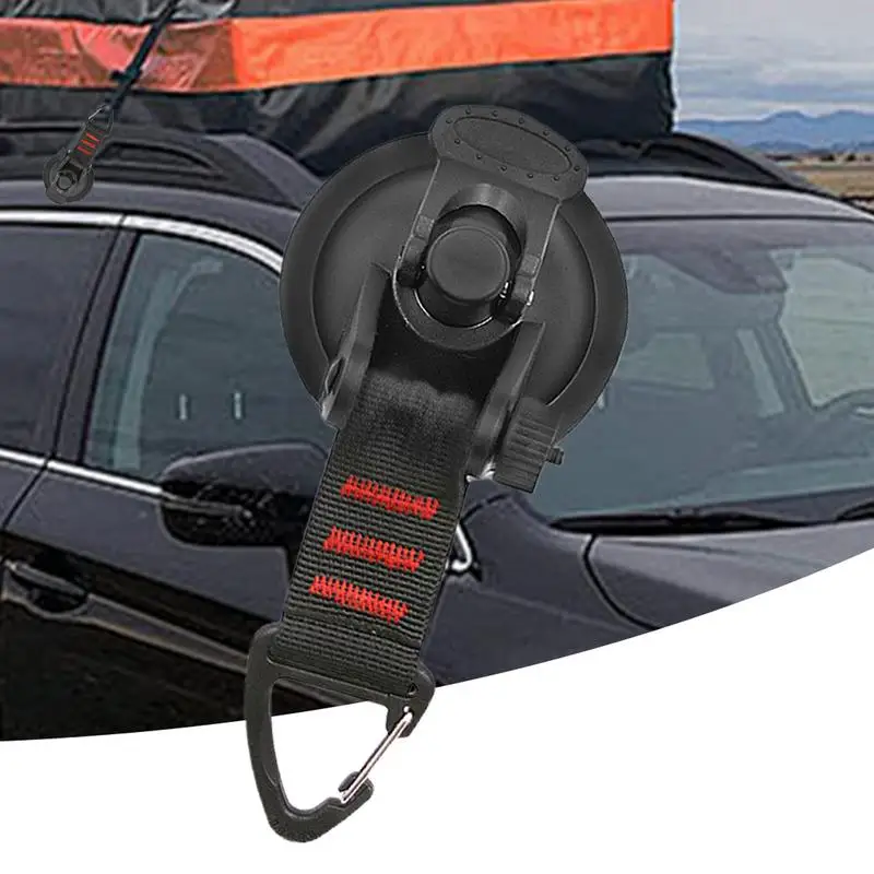 Camping Tent Heavy Duty Suction Cup Hooks Heavy Duty Suction Cup Hooks Adjustable Design Outdoor Accessories For Field Vehicle