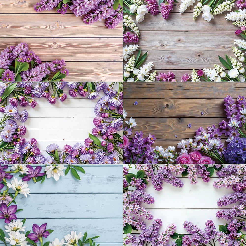 

MOON.QG Spring Flower Product Photography Background Food Subject Photo Wall Backdrop Easter Wooden Plank Studio Photozone Props