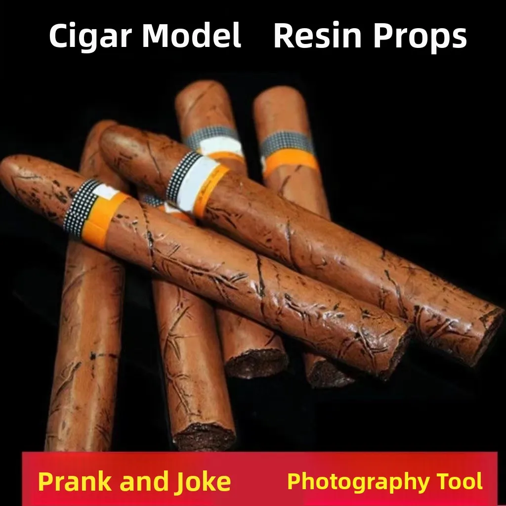 

Имитация сигары из смолы, кубинская сигарета-муляж, реквизит для фотосъемки, идеальный подарок для мужчин