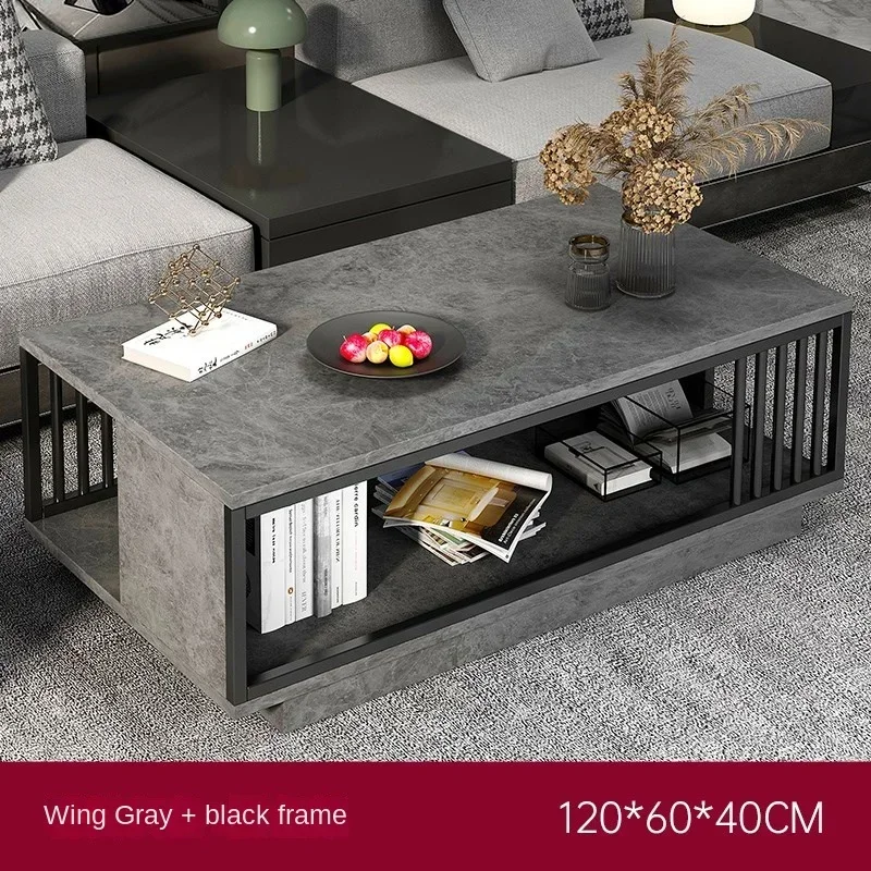 Black Designer Coffee Table Relax  Neat Elegant Auxiliary Middle Coffee Table Living Room Meuble Maison Home Furniture CJ002