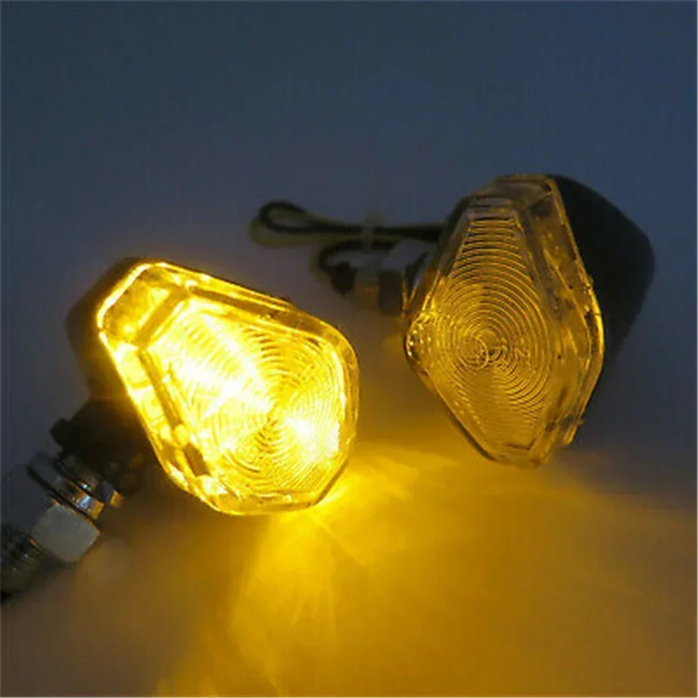 

Motorcycle Universal Amber LED Turn Signal Light Indicator Light Blinker Bobber For Honda KAWASAKI SUZUKI YAMAHA TRIUMPH