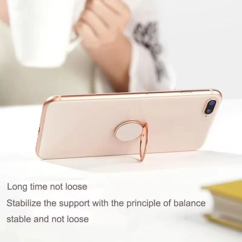 Ultra Thin Metal Ring Holder Stand for Phone 360° Rotation Foldable Kickstand  Universal Telephone Magnetic Car Bracket Stand
