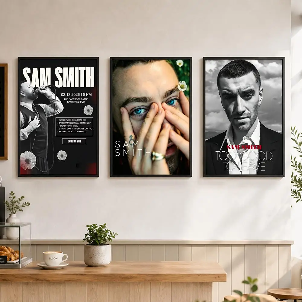 music Sam Smith Poster Poster Large Unframed Wall Art Modern Minimalist Decor Print for Living Room Home