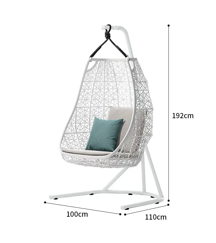 

Swing outdoor courtyard hanging basket rattan chair