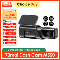 70mai Dash Cam M500 Car DVR Camera Recorder Built-in GPS ADAS 1944P 170FOV 24H Parking Surveillance eMMC built-in Storage