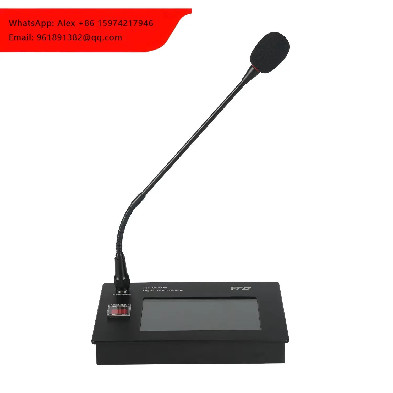

IP Network Remote TOUCH SCREEN Microphone Ip Phone System