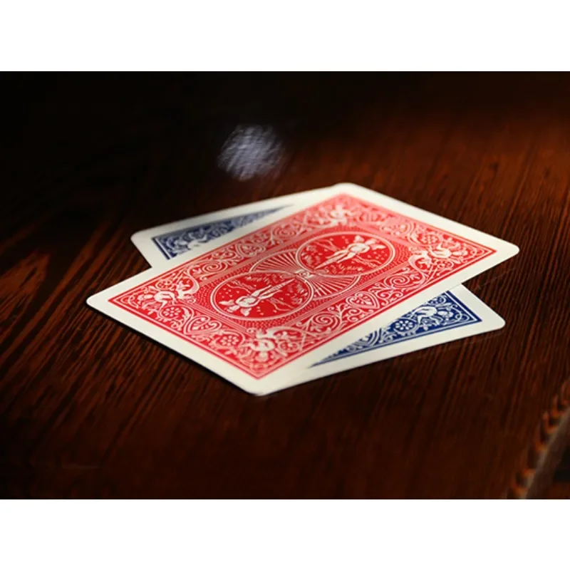 Velocità della luce attraverso 2.0 Trucco magico Visivo Due carte Penetrazione incrociata Illusione Close Up Street Magic Gimmick