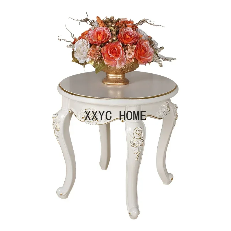 

Nordic Retro round round Coffee Table Living Room Simple Small Phone Table
