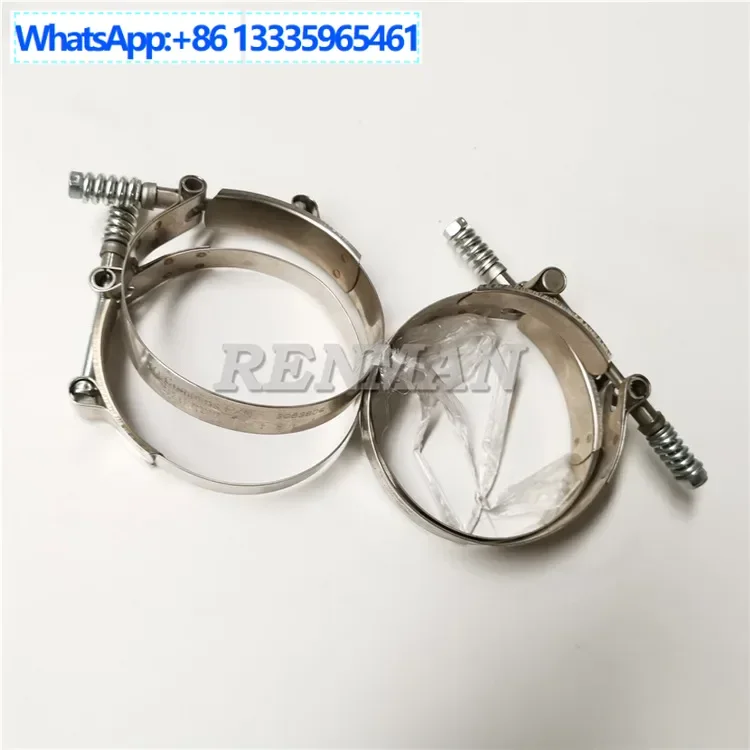 

2Pcs Cummins diesel engine KTA38 air transmission connection T-hoop 3063809 marine K19 diesel engine