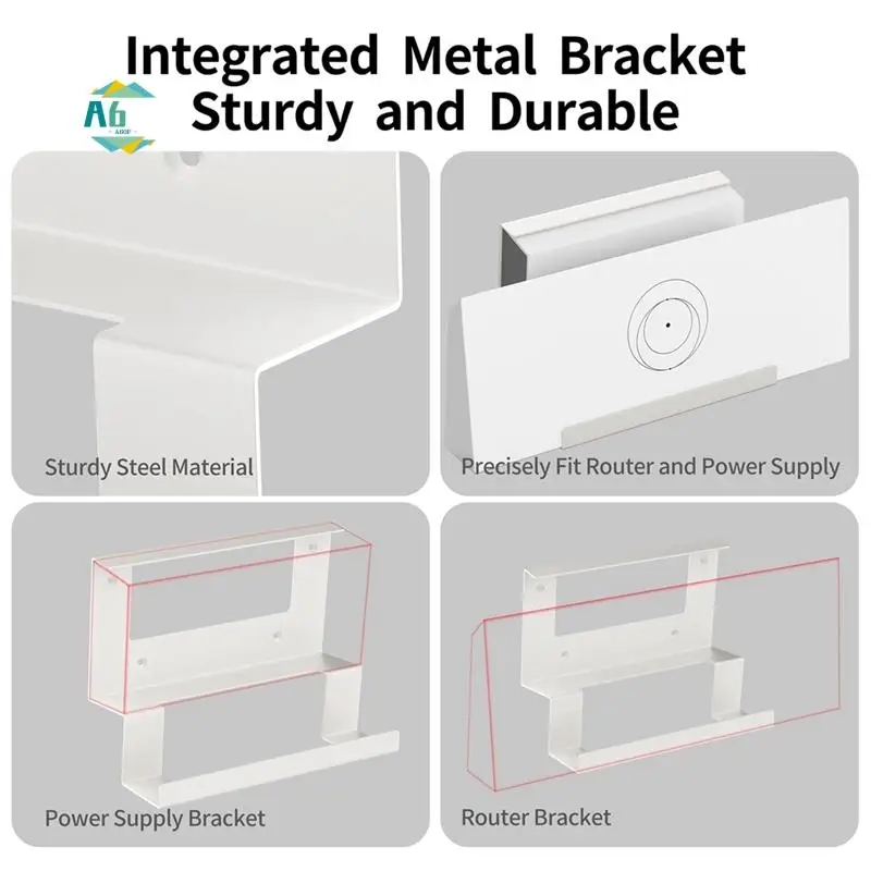 

A60F-For Gen 3 Router Mount 2 In 1 Starlink Mesh Router Internet Accessory And For Starlink Gen 3 Power Supply Mounting Kit