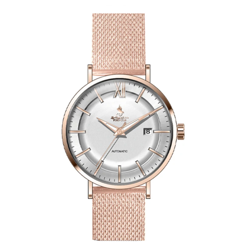 Polo Club Mode Paar Horloge Voor Mannen En Vrouwen Met Behulp Van Eenvoudige Modellen Van Hoge Hardheid Glas Skelet Ontwerp Lichtgevende Handen Pl254