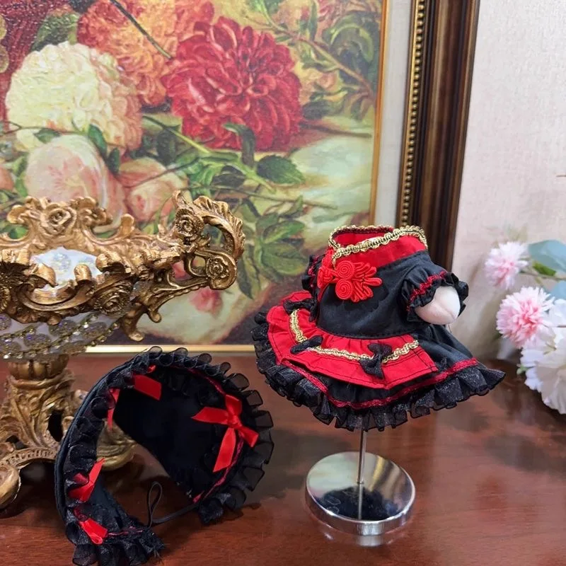 10 cm Baumwollpuppenkleidung „Die rote Hexe“ 20 cm 15 cm 40 cm Baumwollpuppenrock, 50–55 cm wiedergeborene Puppenkleidung, kostenloser Versand