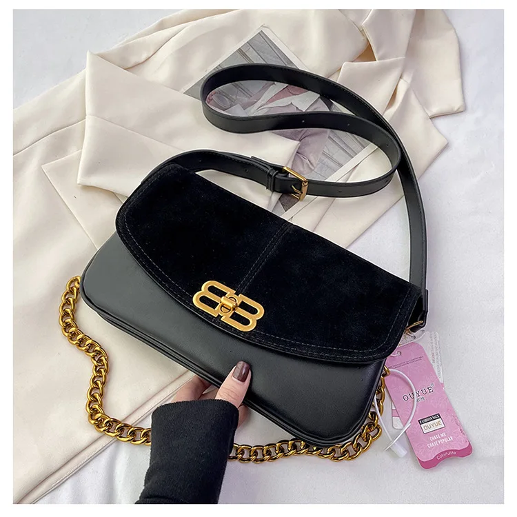 

Новая пригородная сумка через плечо — цепочка в стиле ретро, стильная простая текстурированная сумка высокого класса