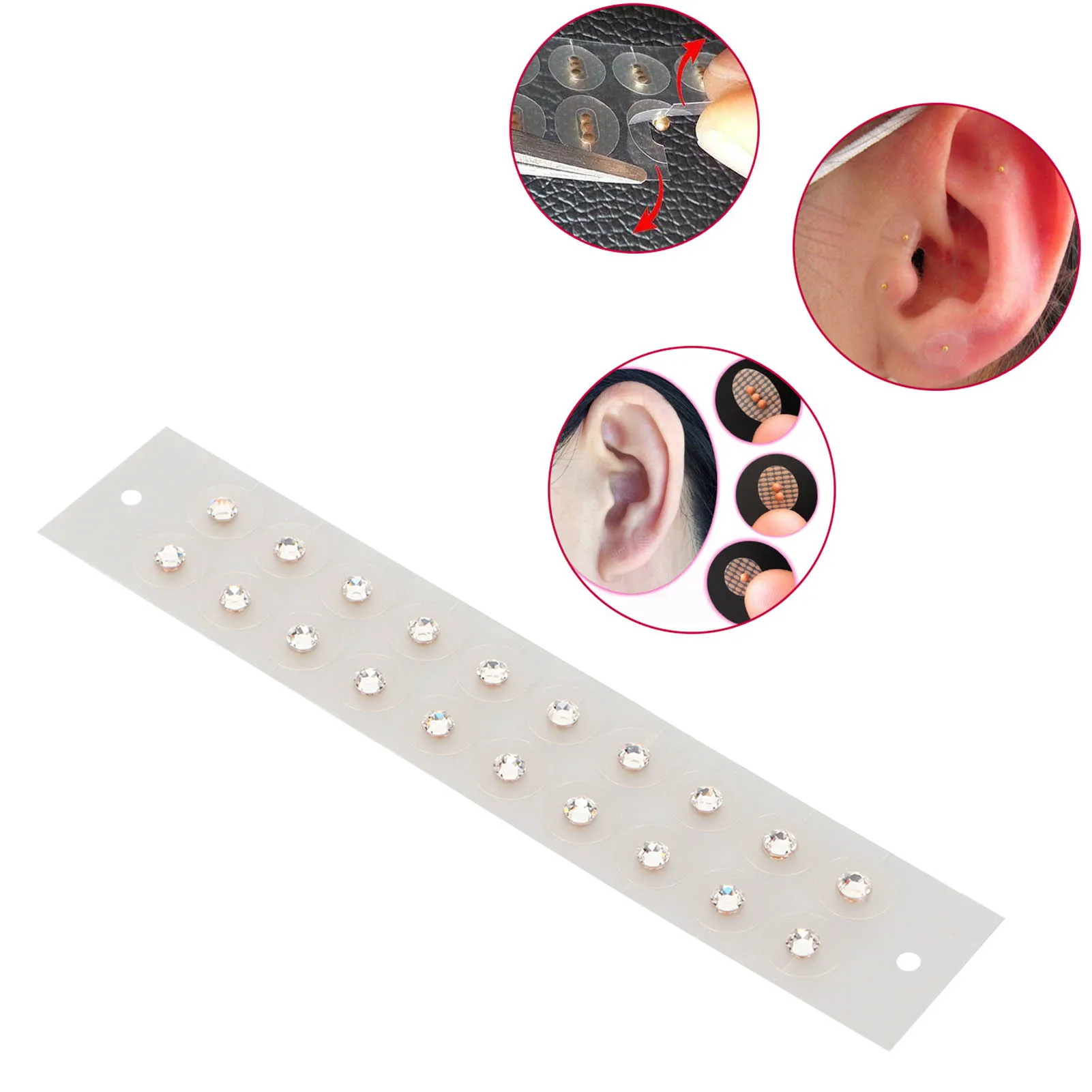 

Ear Patches Ear Pressure Patches 20 Sheet Disposable Acupuncture Ear Patches Crystals Accelerate Healing Ear Massage Patches