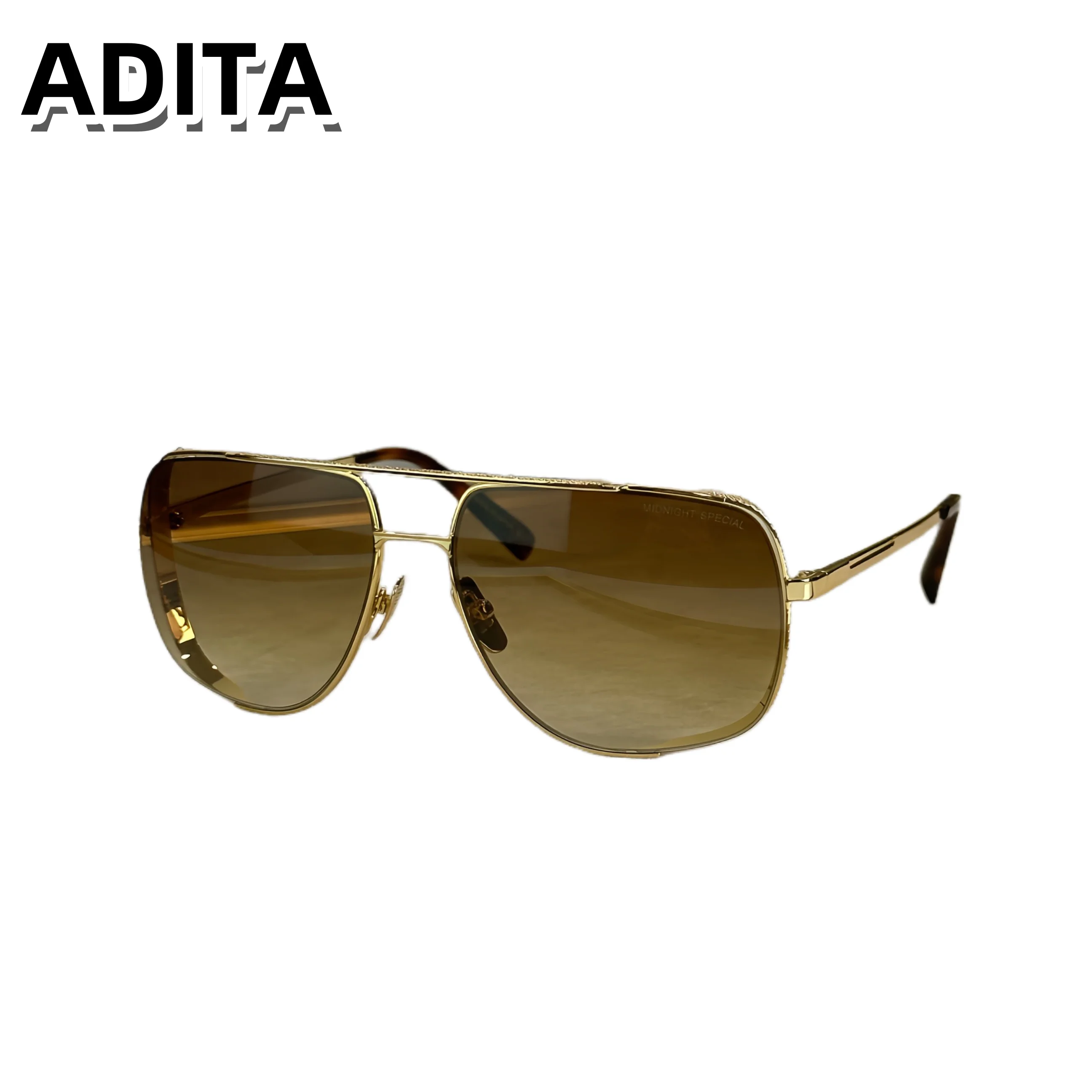 ADITA MIDNIGHT SPECIAL DT2010 Top High Quality Sunglasses for Men Titanium Style Fashion Design Sunglasses for Womens with box