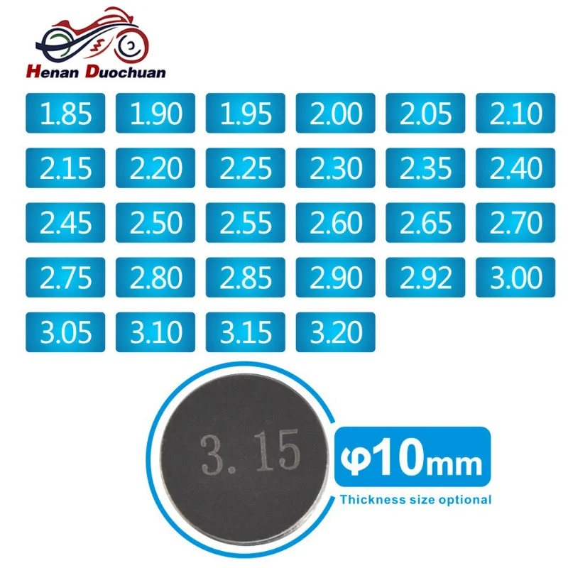 28pcs 10mm Motorcycle Engine Parts Adjustable Valve Gasket Shim Complete Refill Kit For Honda For Harley Davidson For Aprilia