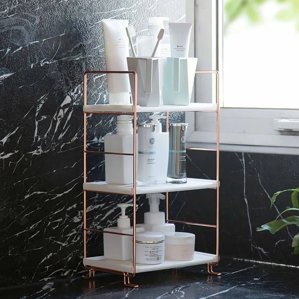 

Bathroom Shelf Storage Rack Display Stand Shelves Cosmetics Shampoo Holder Shower Caddy Bathroom Organizer Multi-layer