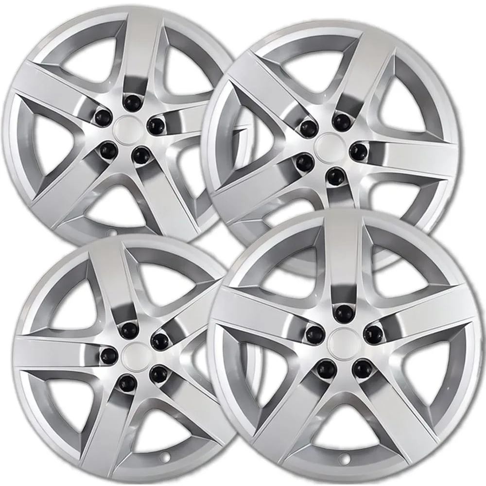 

17 inch (5 Lug) Hubcaps Compatible with 2008-2012 Chevrolet Malibu and 2008-2010 Pontiac G6 - Set of 4 Hub Cap Rim Covers for St