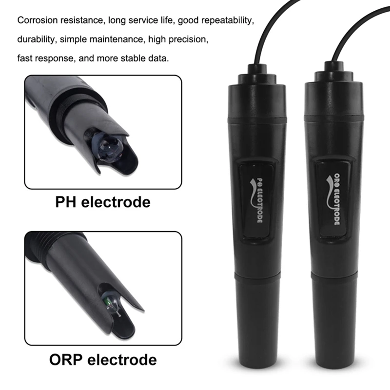 Imagem -05 - Wifi ph Orp Controlador Display Digital Água Ácido-base Redox Qualidade Monitor para Hidroponia Piscina Aquário Bnc Eletrodo Retroiluminado
