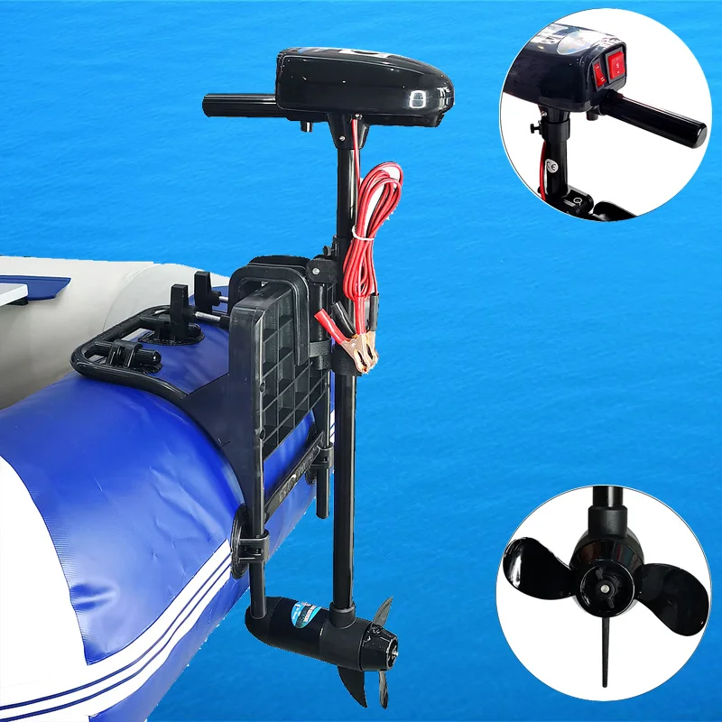 12V 28lbs Electric Trolling Motor Engine by Battery Driven Rowing Boat Engine High Quality Motor For Fishing Inflatable Boat