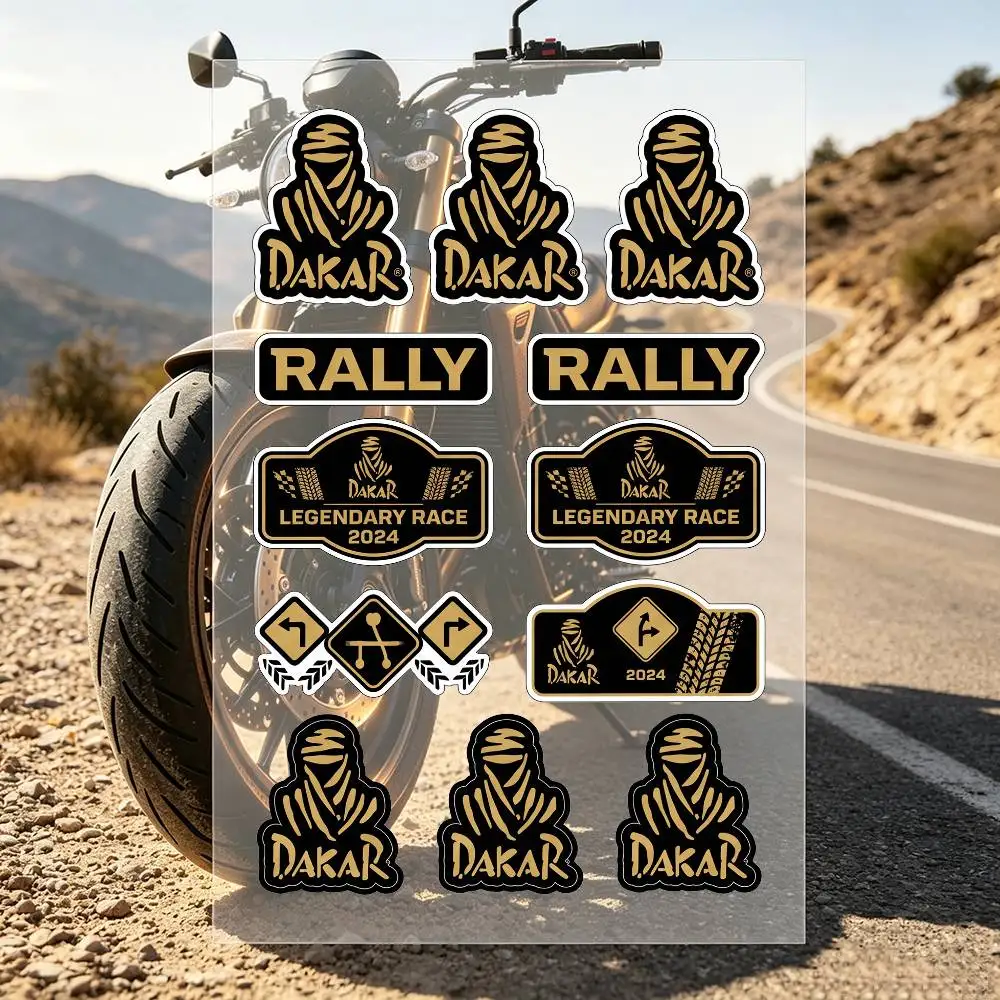 D-Dakar Rally Motorcycle Stickers For Motorcycle Bodies And Helmet Reflective Stickers view 4