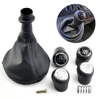 ABS Car Accessories Manual Gear Shift Knob Shifter With Gaiter Boots For VW Volkswagen Transporter T5 T5.1 Gp T6 For 5 6 Speed