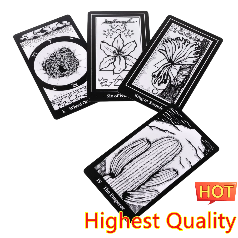 12X7cm Blakc Terra Tarot Deck Essence Decks Card Game Amazing Tarot Cards Oracle Card