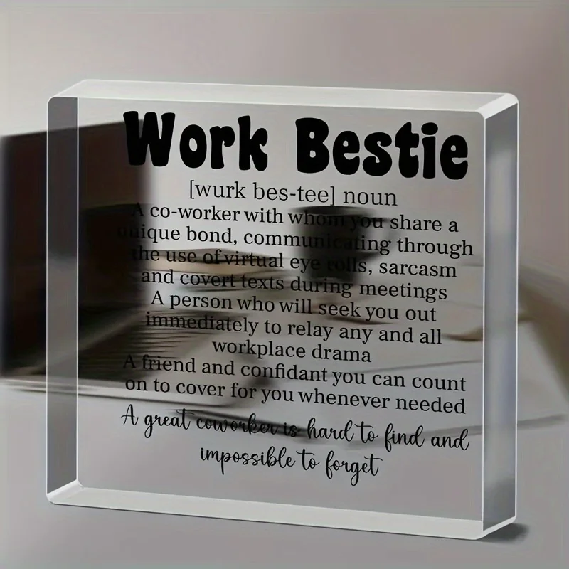 1 قطعة ، هدايا العمل Bestie زملاء العمل الذين يتركون وداعًا عن الوداع التقاعد تعزيز شكرا لك التقدير الهدايا لصديق