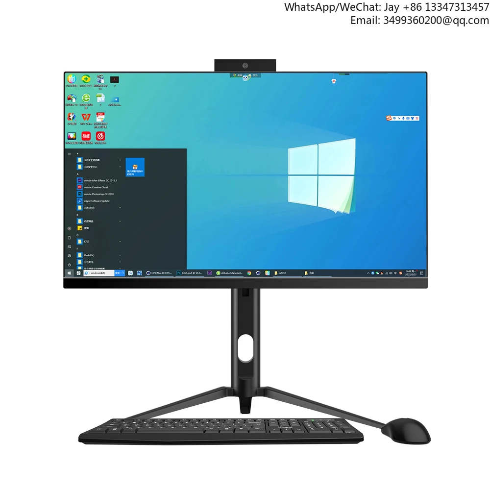 

New 27inch Borderless All-in-one Computer Desktop Aio Win11 I3 I5 I7 I9 1-12th Business Gaming Monoblock All In One Pc
