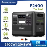 FOSSiBOT F2400 Portable Power Station, 2048Wh/640000mAh LiFePO4 Battery, 2400W(4800W Peak) Solar Generator,16 Output Ports