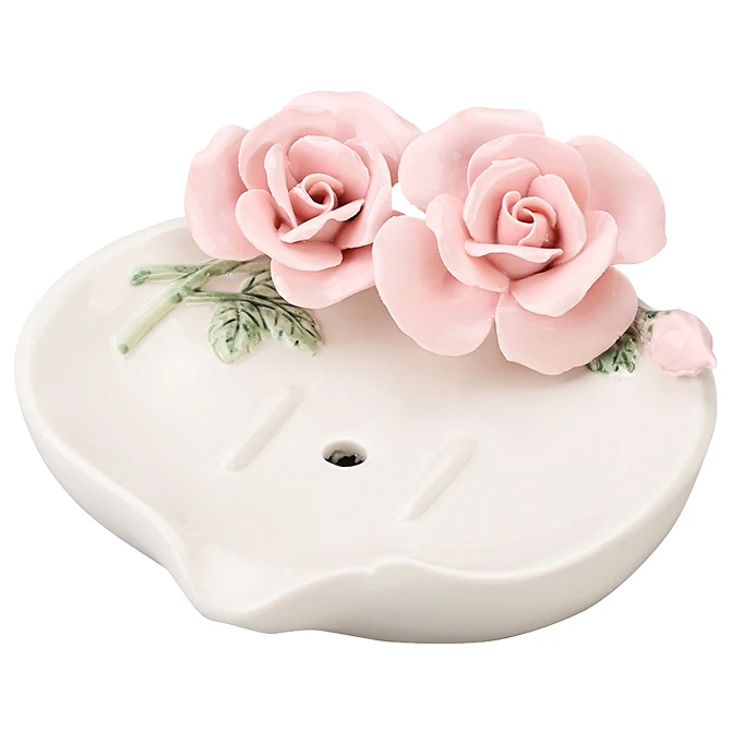 

*High-end ceramic soap box, washing table, light luxury dish drain soap rack