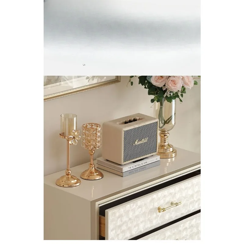

Solid wood chest, entrance cabinet, simple modern shell, seven chest cabinets, living room, bedroom, French locker