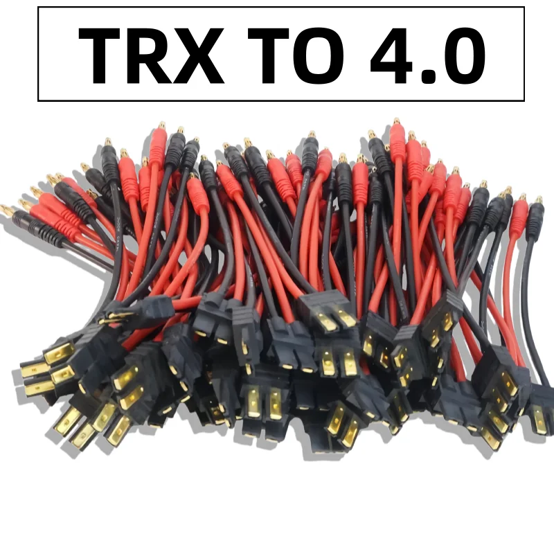

TRX to 4.0mm Banana Plug Charging Cable 15CM 16AWG Silicone Wire 1/6PCS for RC Lipo Battery IMAX B6 B6AC