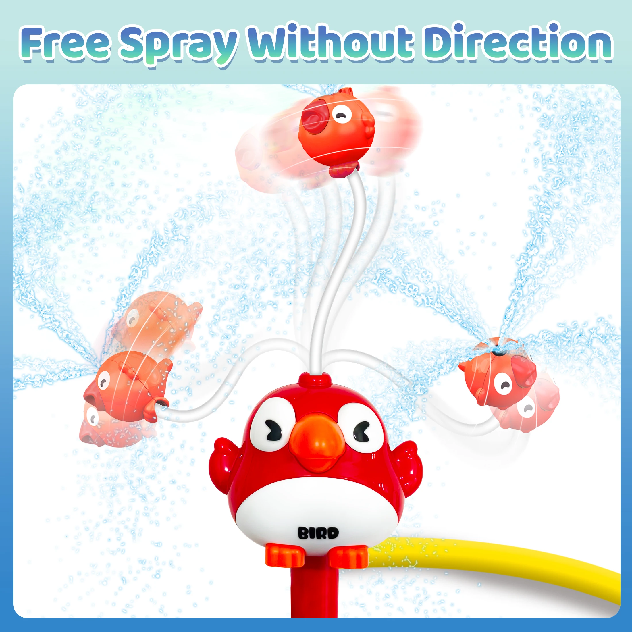 Bird - Shaped Water Spray Toys-Red