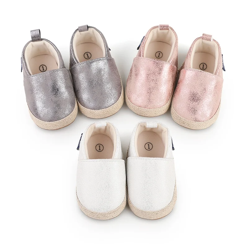 Newborn Baby Boy Girl Shoes Classic Leather Rubber Sole Anti-slip Baby Shoes Toddler First Walkers Infant Footwear Moccasins​