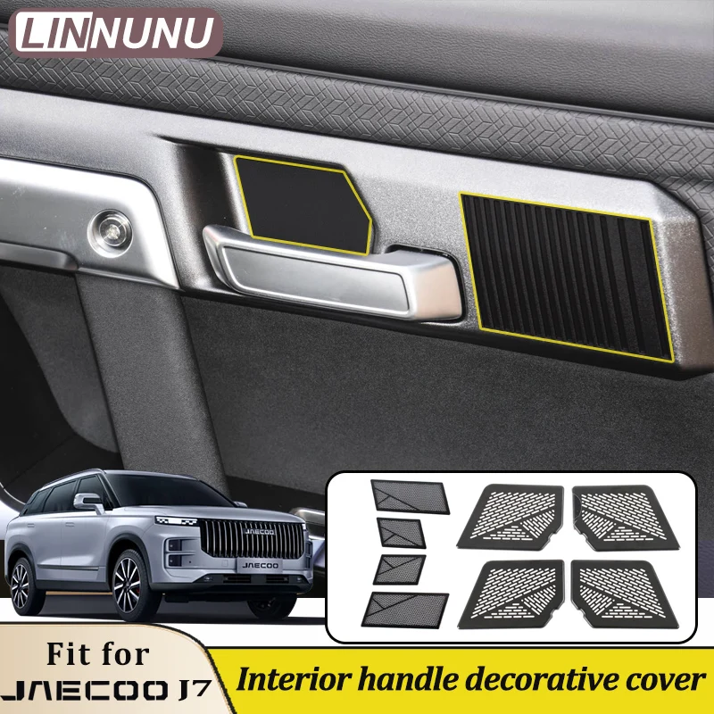 LINNUNU For jaecoo j7 2025 2024 2023 Car accessories Interior handle door bowl decorative strip sticker cover chery tansuo 06