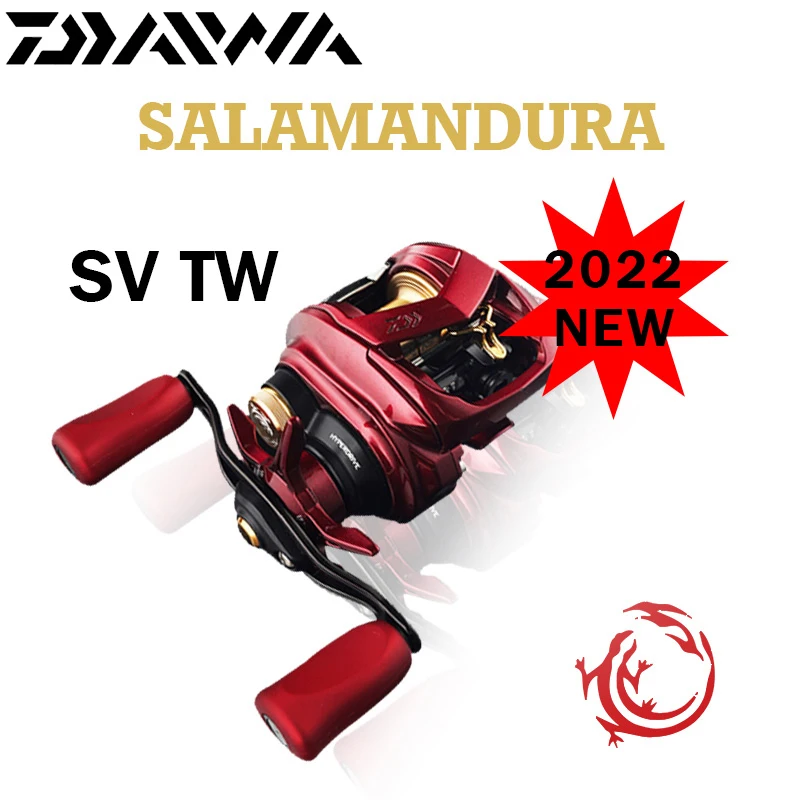 2022 New DAIWA SALAMANDURA SV TW Baitcasting Fishing Reels 70 7+1BB Gear Ratio 7.1/8.1 Max Drag 5kg SV Spool Reel Fishing Wheels