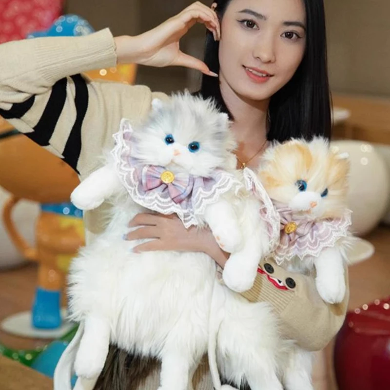 

New Simulated Cat Doll Backpack Doll Pet Cat Backpack Gift for Girlfriend's Birthday