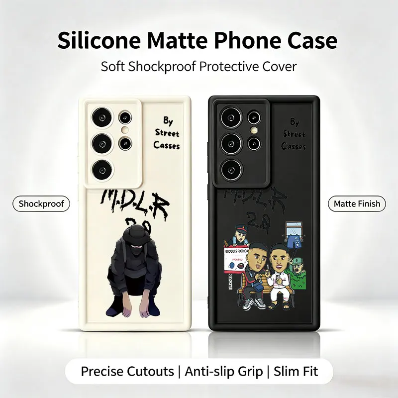 Rapper MDLR M-Morad Silicone Phone Case For  Samsung Galaxy S26 S25 S24 S23 S22 Ultra Plus S21 S20 FE Shockproof Cover