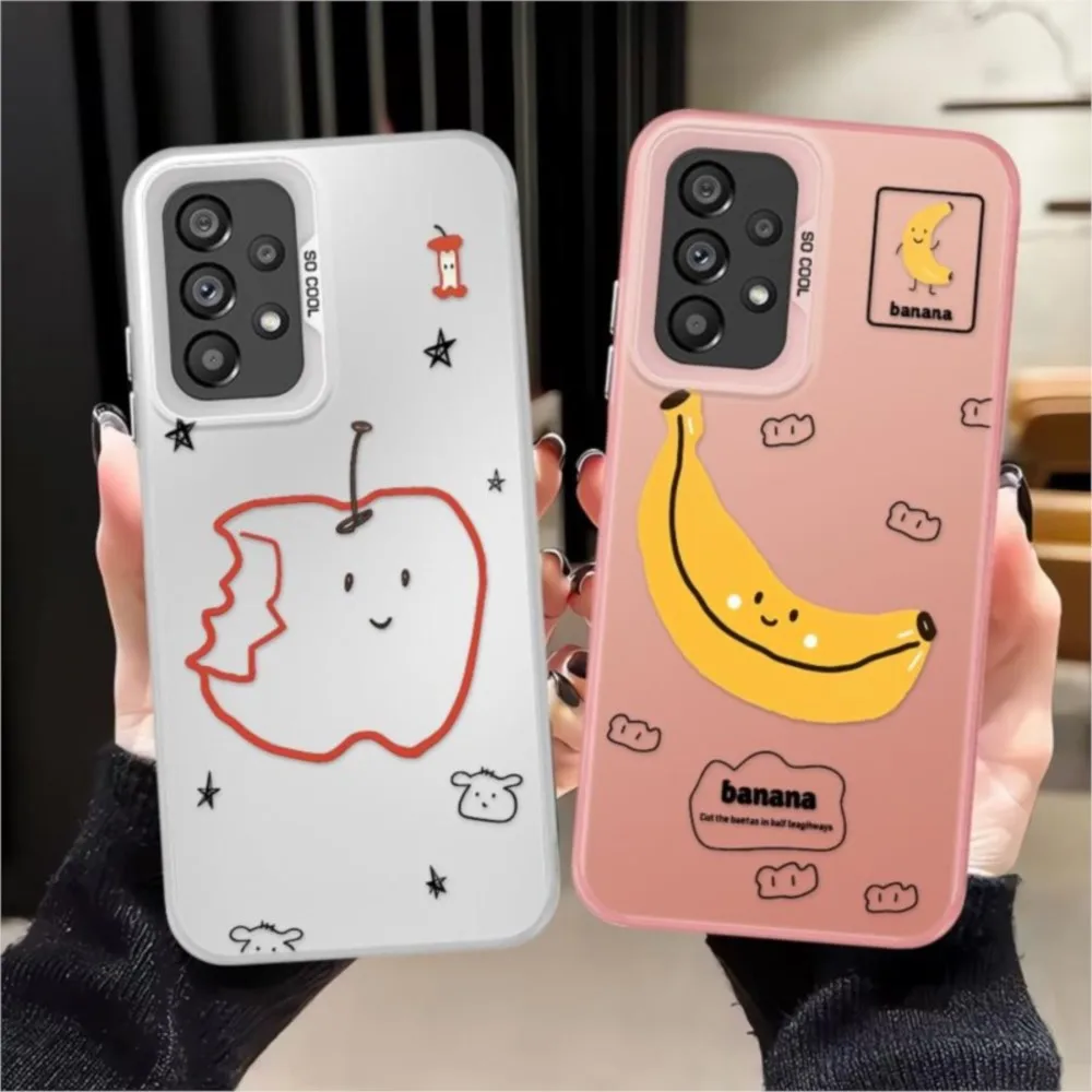Line Star Fruit Case for Samsung Galaxy A14 A56 A23 A71 A16 A34 A72 A25 A73 A17 A52 A12 A32 A36 A13 A54 Phone Cover