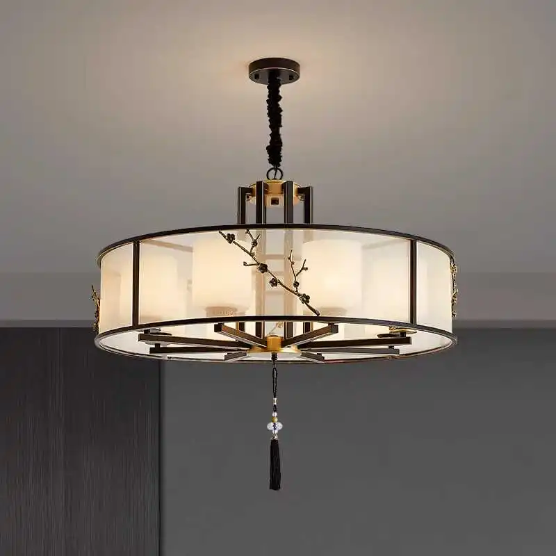 

New Chinese chandelier living room zen Chinese style bedroom dining room box catering study tea room commercial lighting