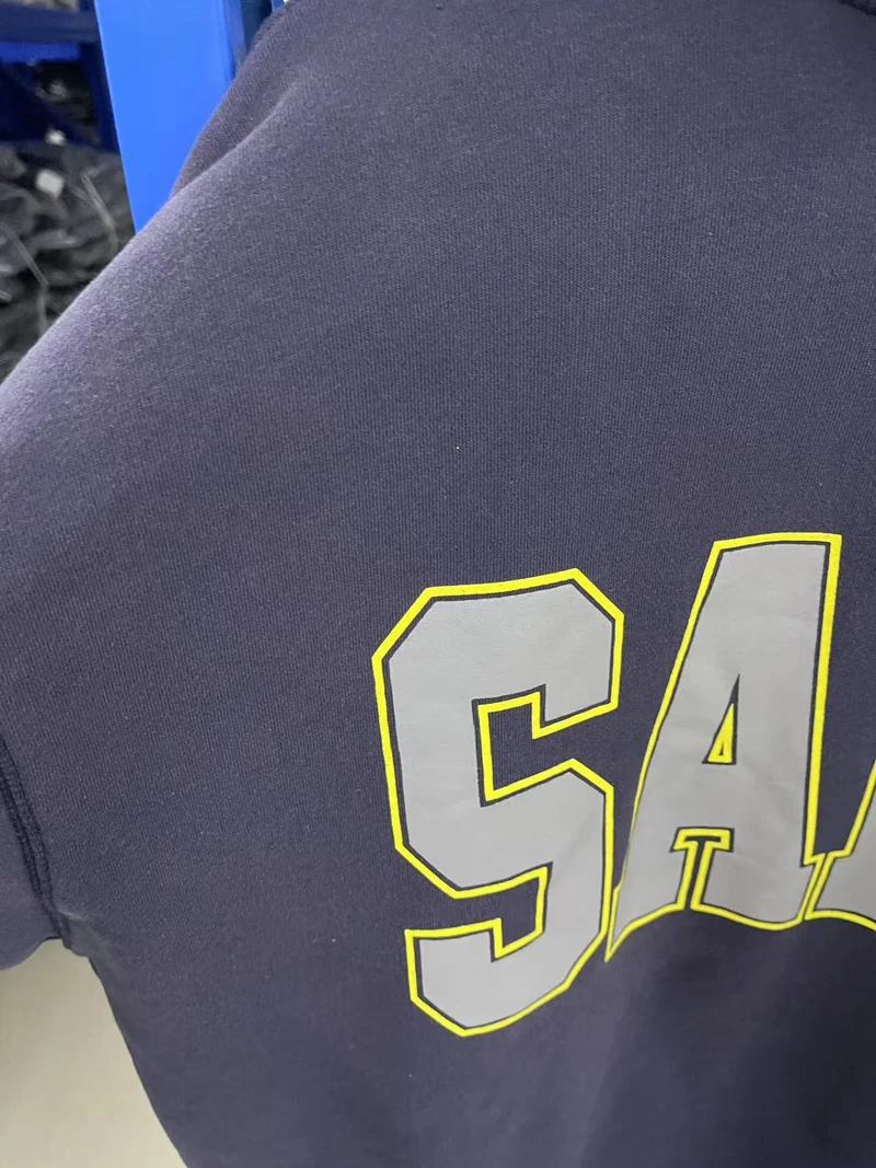 سانت هوديس الخريف الشتاء البحرية ميدالية إلكتروني طباعة فضفاضة عارضة المرأة الرجال مقنعين البلوز المتناثرة