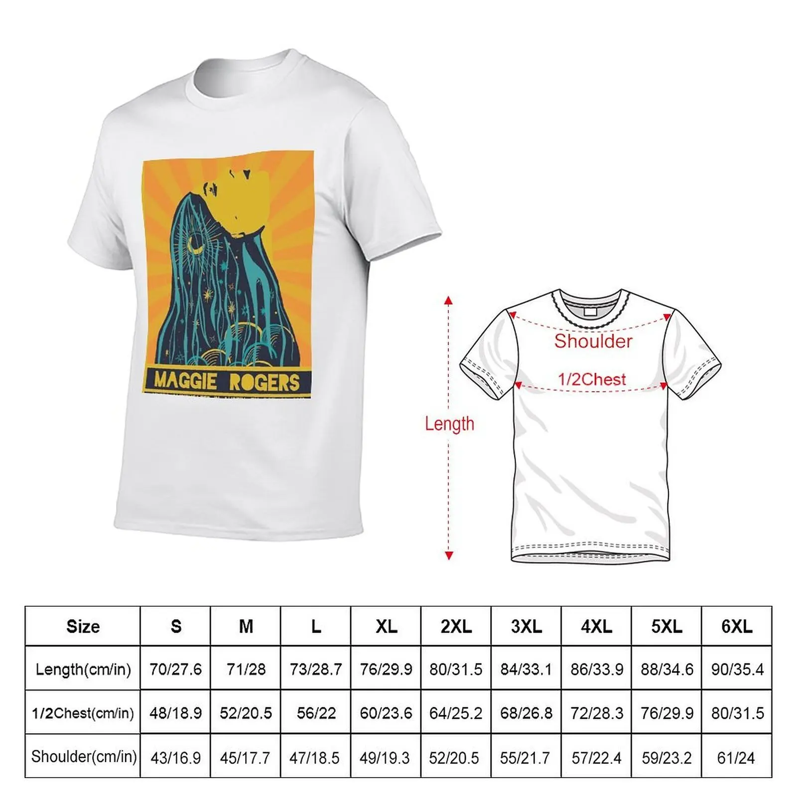 Maggie Rogers Concert Austin T-Shirt mens graphic t shirts t shirts for man slim fit T-Shirt