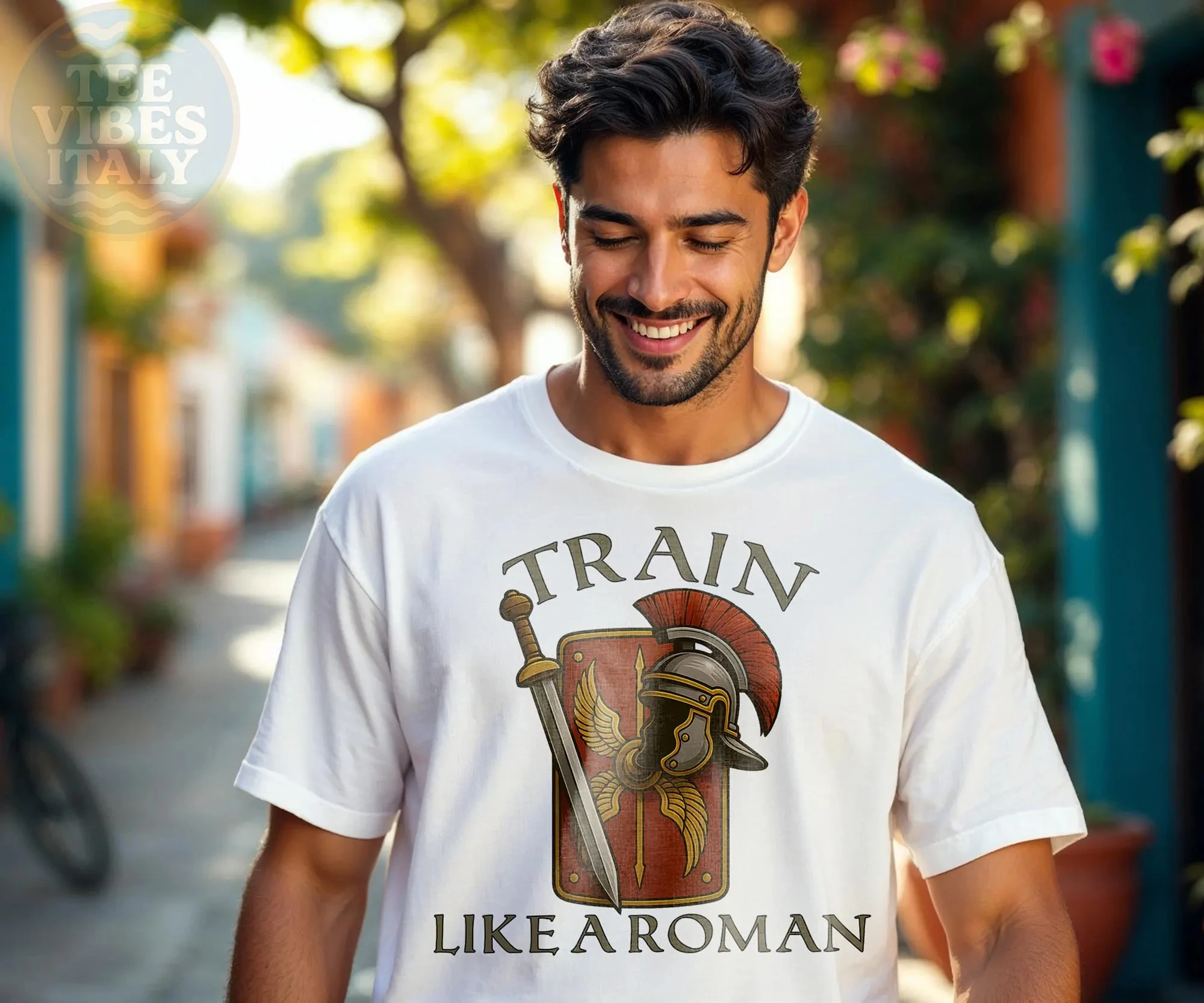 Römisches Reich T-Shirt - Antikes Rom Tee Geschenk für Geschichtslehrer Trainiere wie ein Römer T-Shirt SPQR Workout Shirt Geschichts-Nerd Gym Tee – Detail 7