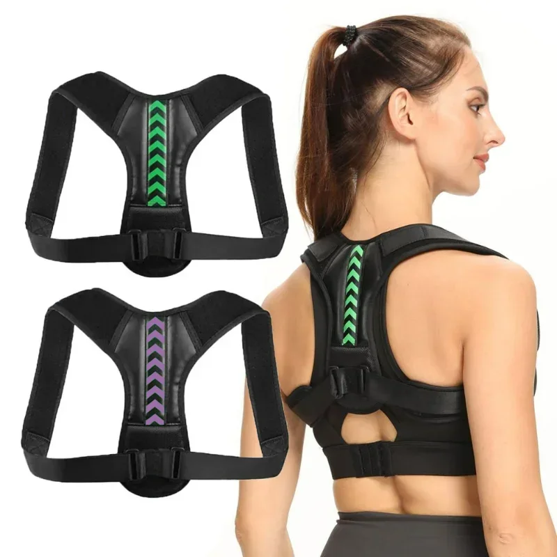 

Adjustable Back Shoulder Posture Corrector Belt Clavicle Spine Support Reshape Your Body Home Office Sport Upper Back Neck Brace