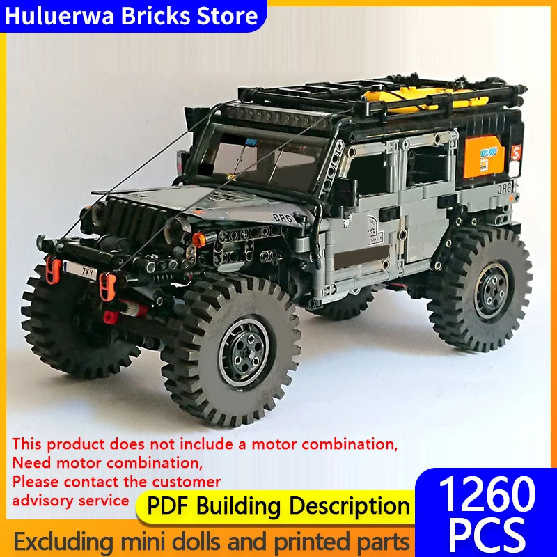 

Speed Racing Car Model MOC Building Bricks Wrangler Off-Road Vehicle Modular Technology Gifts Holiday Assemble Children Toy Suit