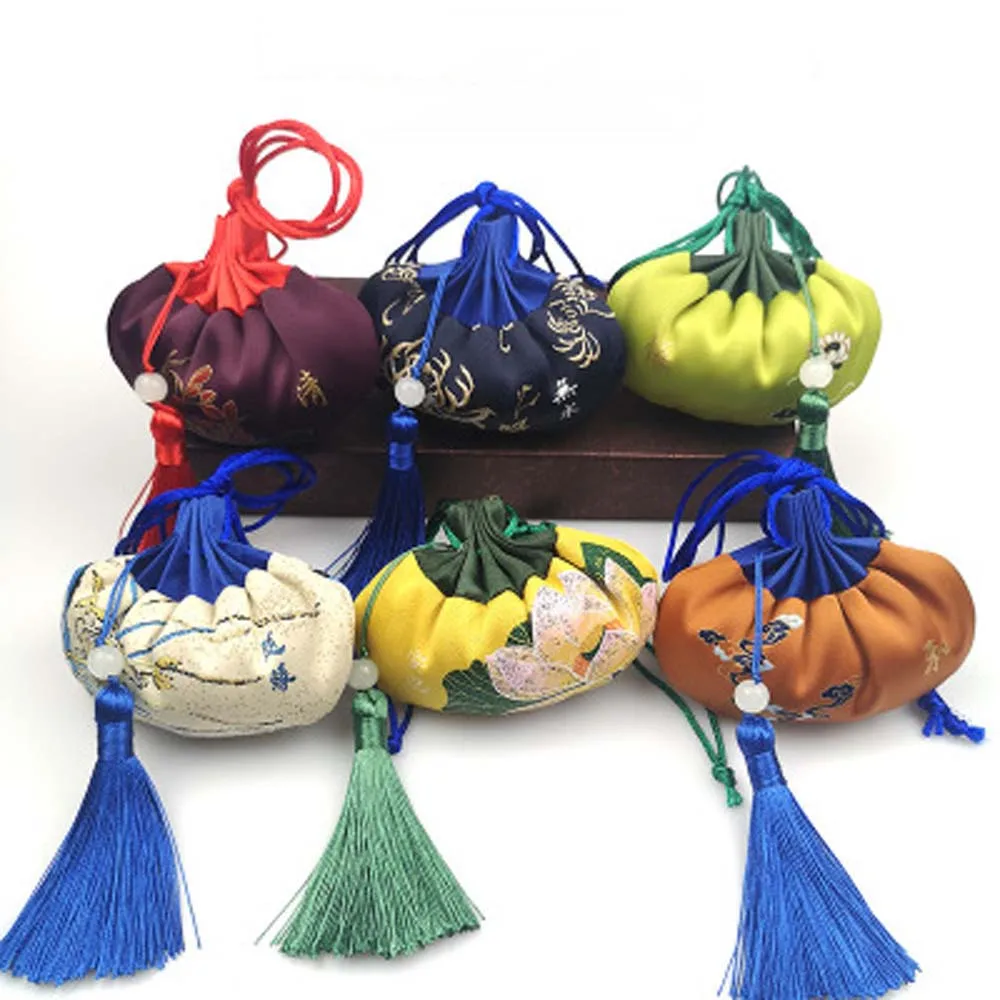 Style Dragon Boat Festival Woman Hanging spike Hanfu Accessories Chinese Gift Portable Empty Bag Embroidery Sachet Pendant