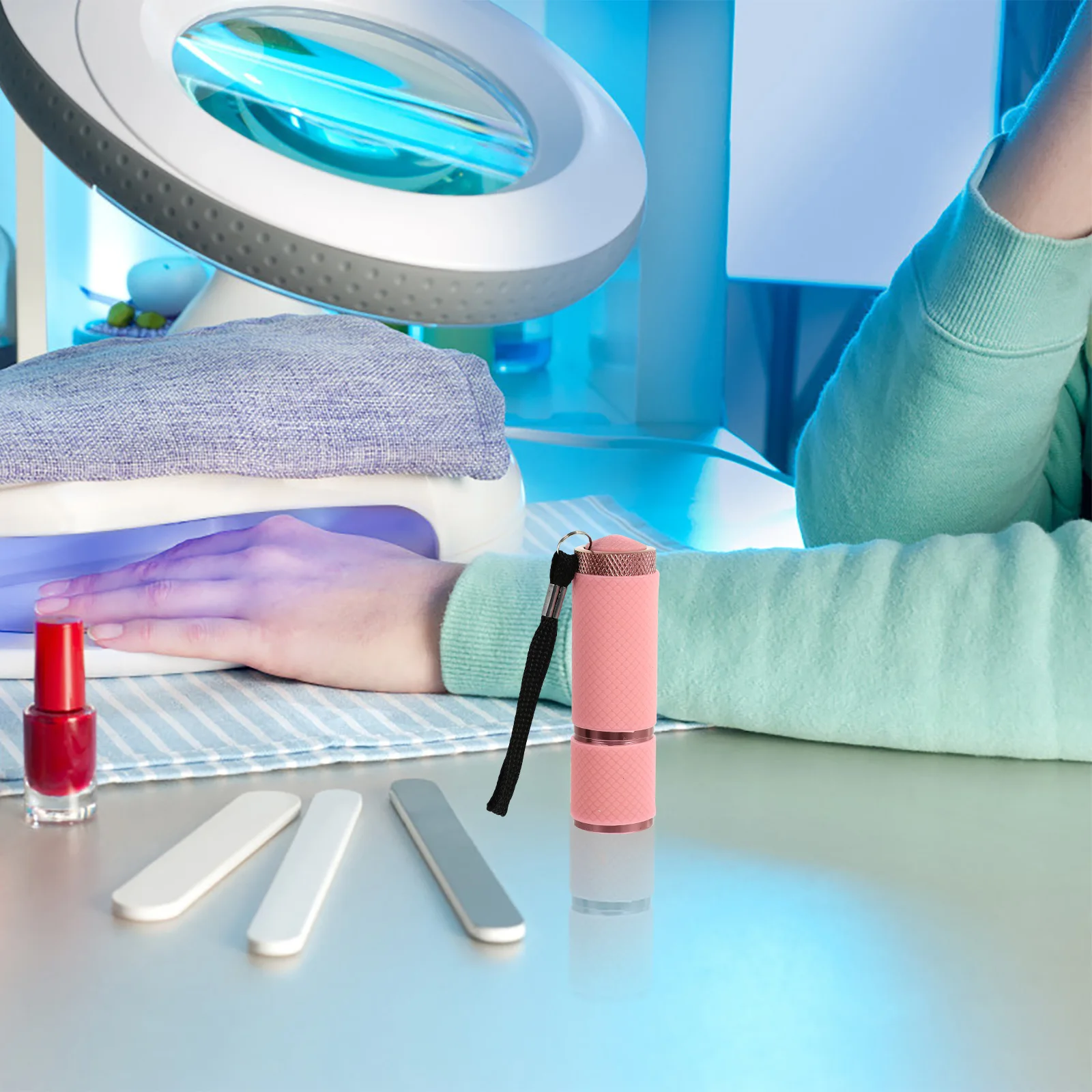 1 pièces Portable sèche-ongles lampe à LED pour vernis Gel séchage rapide manucure lumière conception compacte pour voyage utilisation Mini lampe de manucure